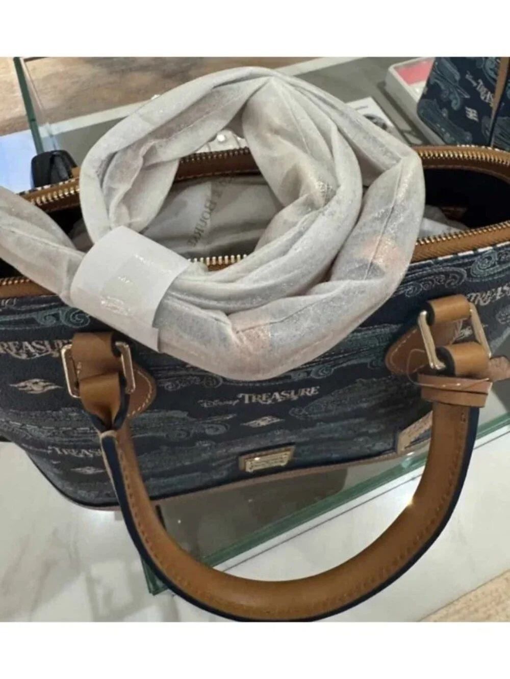 Dooney & Bourke Disney Cruise Line Inaugural Treasure Satchel Purse Crossbody NW - Picture 7 of 10